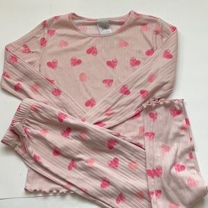 😊 Pink Heart Kids Pajamas
